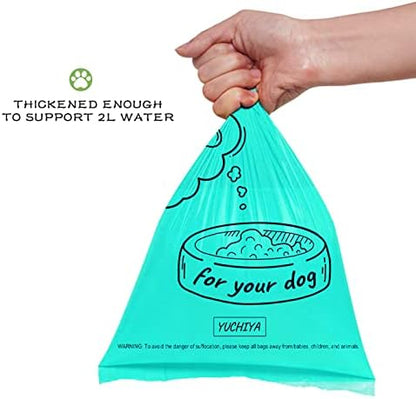180 Dog Poop Bags Lavender Scented –Leak Proof, Easy Tear, 9"x13" Standard Size – Durable for Large/Small Dogs, Fits Most Dispensers (12 Rolls, Crystal Blue)