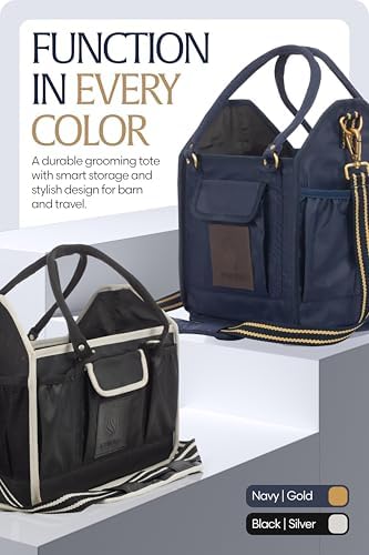 Equinavia Darby Horse Grooming Bag, Collapsible Tote with Strap, One Size