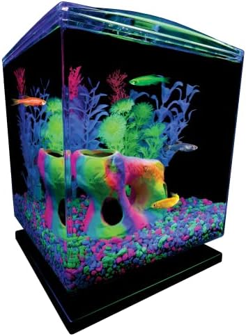 GloFish Aquarium Gravel, Pink/Green/Blue Mix, Complements GloFish Tanks, 5 Pounds