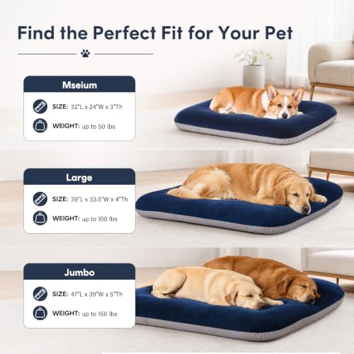 Magic Dog Orthopedic Extra Large Dog Bed 47 Inch, Super Soft XL Pet Bed