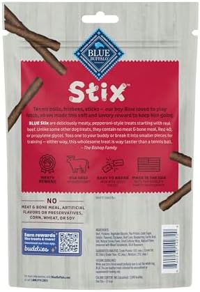 Blue Buffalo Stix Beef Pepperoni-Style Dog Treats, 5 oz
