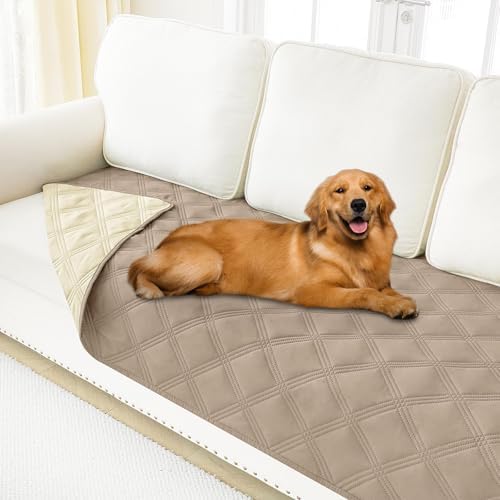 Smiry Waterproof Dog Bed Cover, Reversible Pet Blanket for Sofa Couch