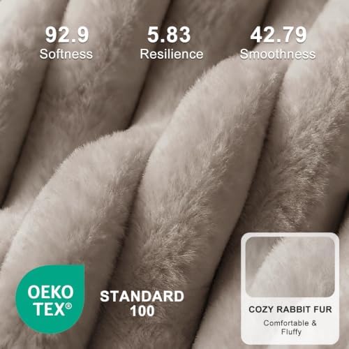 FURTIME Dog Bed for Small Dogs, Washable Orthopedic Dog Bed with Removable Cover, Rectangle Soft Calming Sleeping Puppy Bed Durable Pet Cuddler with Anti-Slip Bottom