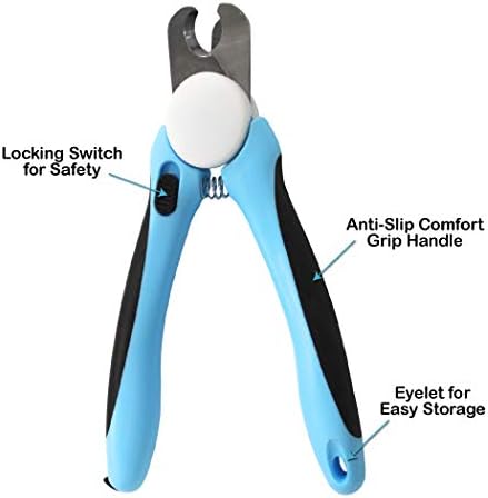 Pets First DOG NAIL CLIPPER & TRIMMER Premium Quality Pet Nail Paws Clippers & trimming tool with Safety Guard. Avoid Over-Cutting Nails +Free Nail File. Sturdy Non Slip Ergonomic Handles. Sharp Blade
