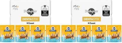 Pedigree DENTASTIX Toy/Small Dog Dental Treats Original Flavor Dental Bones, 56 oz. Multipack (232 Treats) (Pack of 2)