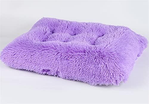 Long Plush Calming Pet Bed Cuddler Pet Bed Purple L