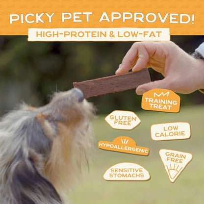 Smart Cookie Single Ingredient Rabbit Jerky Dog Treats - Training Treat Strips for Dogs and Puppies with Allergies, Sensitive Stomachs - Dehydrated, 100% Meat, Grain Free, Made in USA - 3oz, Pack of 1