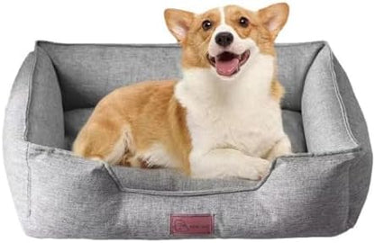 Dog Bed, Removable and Washable Dog Kennel Dog Sofa Litter pet Kennel Four Seasons Dog Kennel cat Kennel cat Litter. (Grey Coat, Size XL (Recommended Within 40kg))