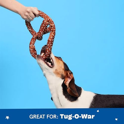 BarkBox Paula's Park Slope Pretzel Dog Toy - for Medium Dogs