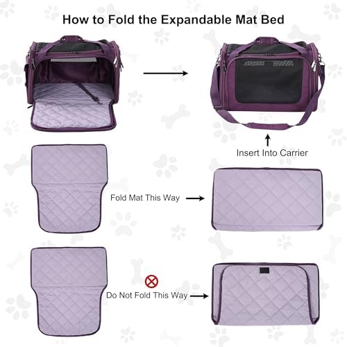 EliteField Deluxe Soft Pet Carrier for Cats and Dogs (3-Year Warranty)