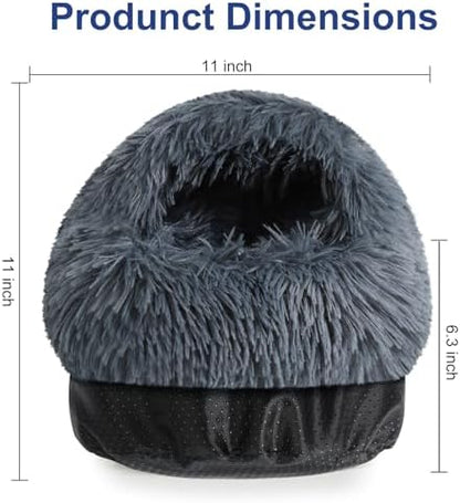 Guinea Pig Hideout, Doughnut Guinea Pig Bed, Rabbit Bunny Hideout(Black)
