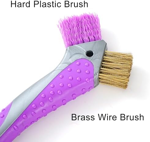 Horse Hoof Pick with Dual Brush,TPR Non-Slip Grip, Farrier Tool Hoof Pick for Horse Hoof Cleaning and Grooming