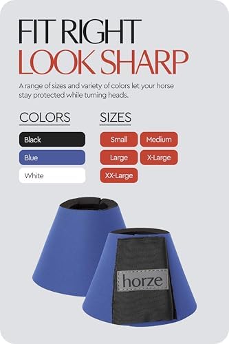 HORZE Pro Overreach Bell Boots for Horses, Neoprene Pair Horse Bell Boots