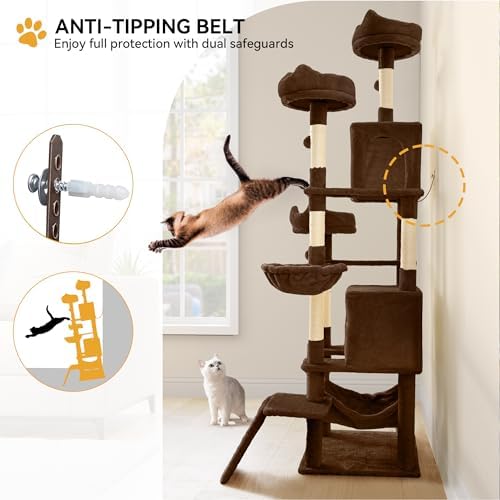 YITAHOME 75-Inch Tall Cat Tree Indoor