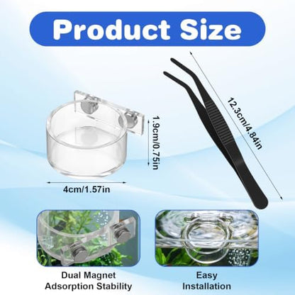Jumping Spider Feeding Dish Set, Water Bowl with Tweezer