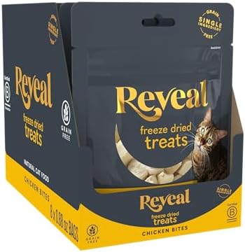 Reveal Chicken Freeze-Dried Cat Treats 8-Pack 0.88 oz Bags