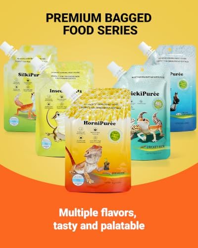 Crested Gecko Food Hornworm Puree-HorniPuree Complete Reptile Diet Made with Fresh Insects 2.82 oz