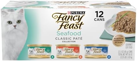 Purina Fancy Feast Seafood Wet Cat Food Variety Pack - (2) 12 ct 3 oz. Cans