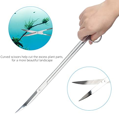15" Aquarium Aquascape Tools Kit 4P Stainless Steel Aquascaping Set