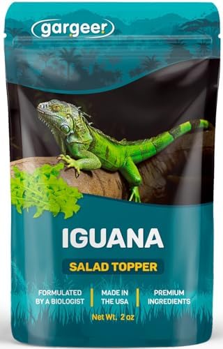 Gargeer 2oz Iguana Salad Topper. Enhanced Health & Appetite, Made in USA