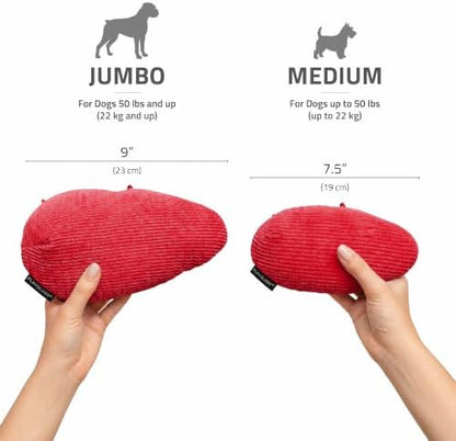 Playology Durable Plush Chew Toy - Crinkle Egg - Jumbo, Beef Scent