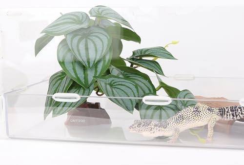 Reptile Fake Plants for Gecko Lizard Snake Frog Terrarium Decor