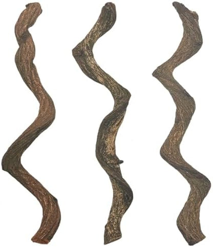 BNOSDM Reptile Forest Climbing Branch Decor Crested Gecko Climb Wood Natural Branches Tree for Snake Frog Chameleon Spider Bearded Dragon Terrarium Habitat Tank Accessories,3PCS