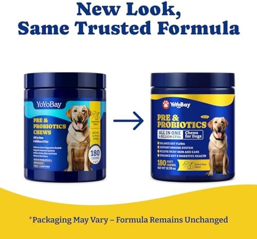 Probiotics for Dogs, Dog Gut, Immune & Skin Health Support Supplement