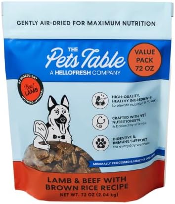 The Pets Table Air Dried Dog Food, Lamb & Beef, 4.5 lb (72 Oz)