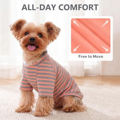 KYEESE 3Pack Dog Sweater with Sleeves Fleece Shirt for Medium Dogs