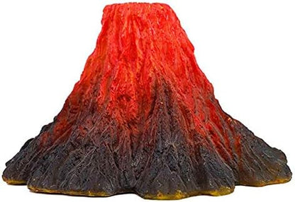S-Lifeeling Tank Decoration Volcano Ornament Aquarium Decorations Volcanic Stone for Fish Tank (M)