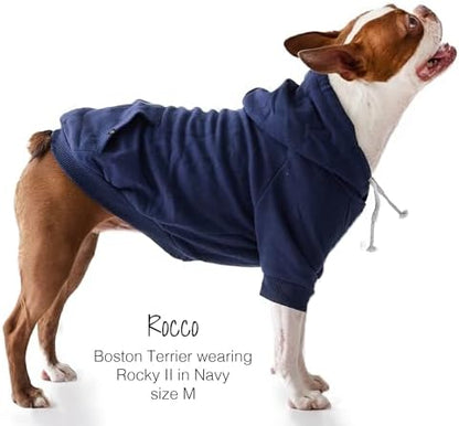 Pet Passion Rocky II Dog Hoodie, Navy, XX-Large