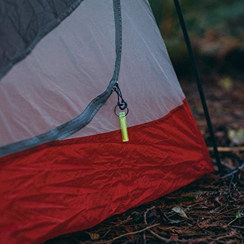 GEAR AID Ni Glo 2” UV Rechargeable Glowing Keychain – Multi-Purpose Glow-in-the-Dark Accessory for Camping