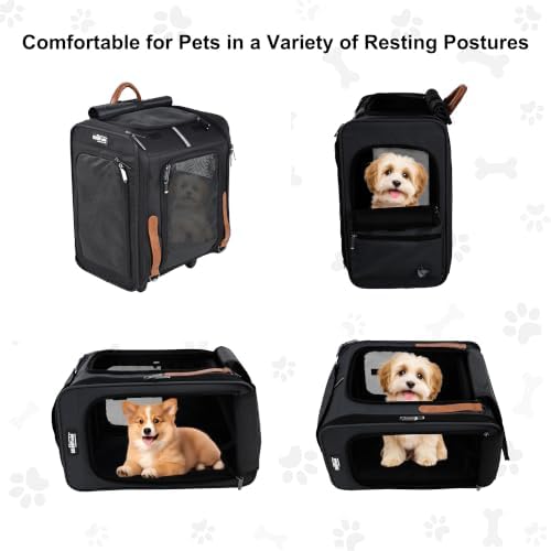 EliteField Deluxe Backpack Pet Carrier for Cats and Dogs (3-Year Warranty)