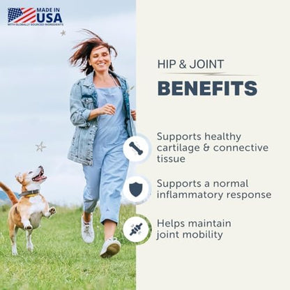 Four Leaf Rover Hip & Joint - Eggshell Membrane for Dogs, Curcumin, Mussel