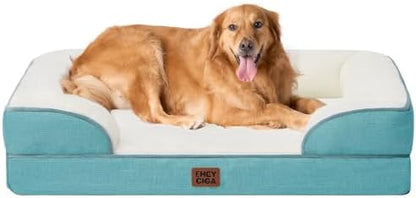 EHEYCIGA Orthopedic Extra Large Dog Bed, Waterproof Washable XL Pet Bed 44"