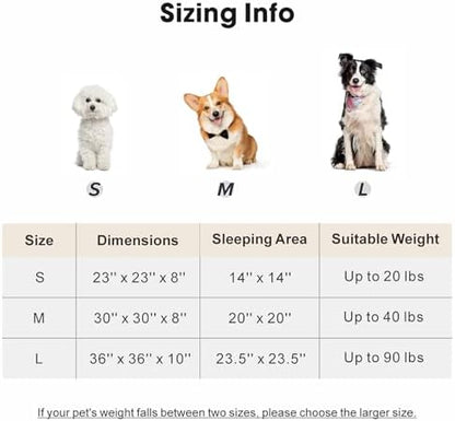 MIXJOY Dog Beds for Small Dogs Cats, Washable Small Dog Bed with Removable Cover, Donut Cat Bed for Indoor Cats, Calming Fluffy Round Pet Beds with Anti Slip Bottom, Cute Puppy Beds, 23"x23"x8", Beige