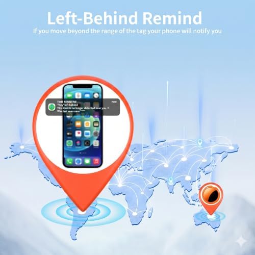 2 Pack Tracker Tags Finder Apple Find My MFi Certified Waterproof iOS Only