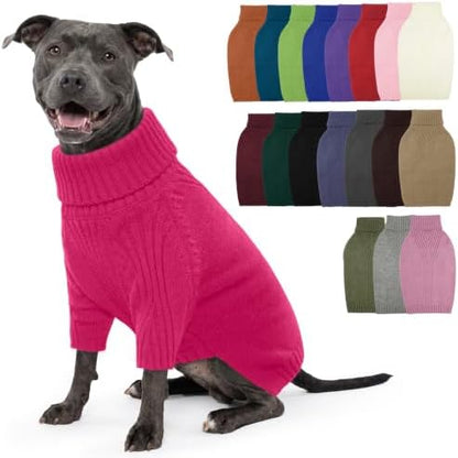 IECOii XL Dog Sweater, Winter Doggy Clothes for Medium Dogs Girl Boy