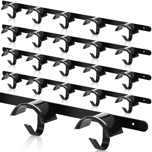 Zonon 4 Pcs Bridle Rack for Horse Wall Mount, Horse Tack Bulk, Five Hooks