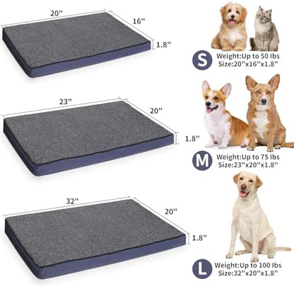 MARUNDA Outdoor Pet Heating Pad for Dogs & Cats - 100% Waterproof Outdoor Heated Cat Bed with Double Built-in AutoThermostat - Heated Pet Bed for Outside Animals (19.6 X 16 Inch, Unheat)