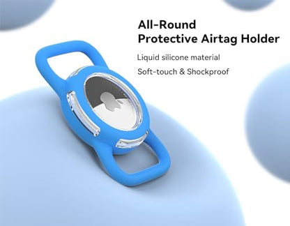 Waterproof AirTag Holder for Dog Collar, Soft Slide-On Dog AirTag Holder