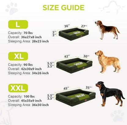 Waterproof Orthopedic Dog Bed for Extra Large Sized Dogs