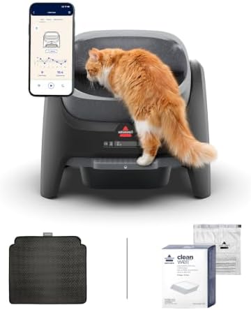 BISSELL CleanWell Automated Cat Litter Box, OdorVault, 4393