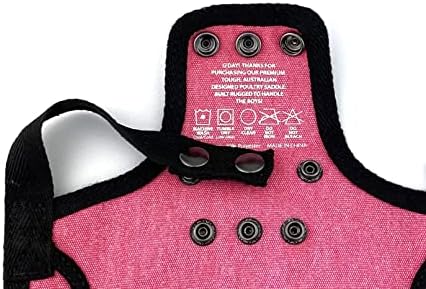 DOWN UNDER OUTDOORS Medium-Large Chicken Saddle Hen Apron Saver (Pink)