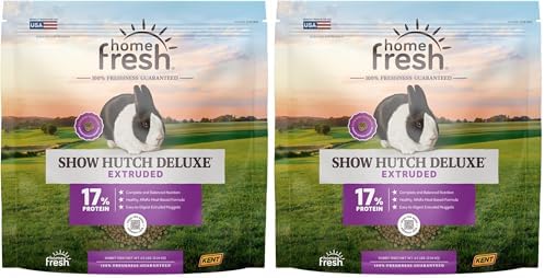 Blue Seal Fresh Show Hutch Deluxe 17 Rabbit Food - Resealable Packaging to Hold in Freshness, Promotes a Healthy Digestive System and Proper Intake - 4.5 LB Bag (Pack of 2)