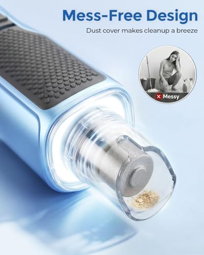 CATPICK 7-Speed Quiet Dog & Cat Nail Grinder with 360° LED for Thick Nails