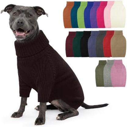 IECOii XL Dog Sweater, Winter Doggy Clothes for Medium Dogs Girl Boy