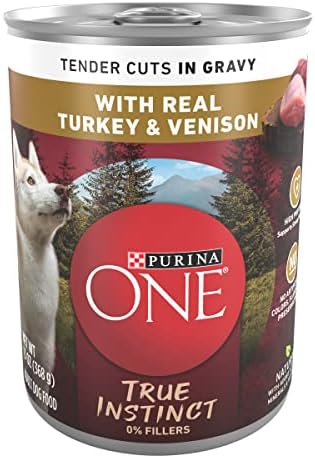 Purina ONE True Instinct High Protein Wet Dog Food, (12) 13 oz Cans