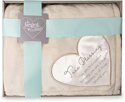 Pavilion Gift Company Blessing Blanket, Cream, Cotton, 50"x60"